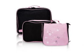 诺依尔粉色印花户外旅行收纳产品国内贸易代理优势解析